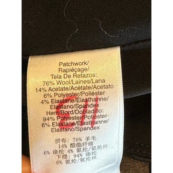 NWT DKNY Line Patchwork wool blend skirt size 14 - Picture 12 of 12